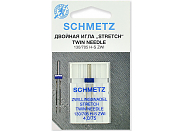 Иглы для швейных машин Schmetz №75/4.0 двойные для эластичных тканей