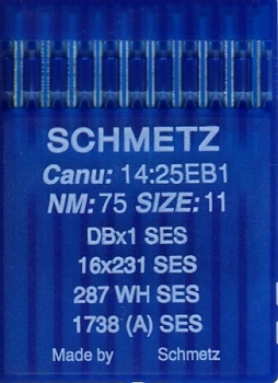 Иглы для промышленных машин Schmetz DBx1 SES №75