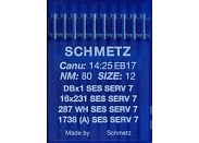 Иглы для промышленных машин Schmetz DBx1 SES SERV7 №80