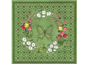 Набор для вышивания PANNA C-0736 (Ц-0736) "Цветочный узор. Бабочка"
