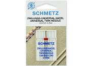 Иглы для швейных машин Schmetz №80/2.5 двойные